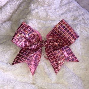 Hot Pink Sequenced Cheer Bow !